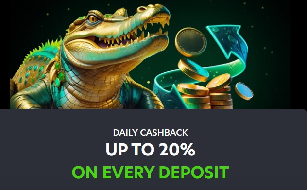 Neospin daily cashback bonus up to 20% on losses for Australian players