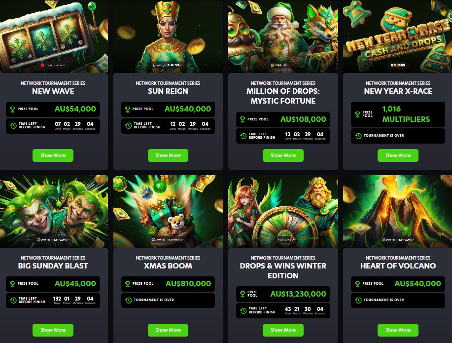Neospin online casino tournaments